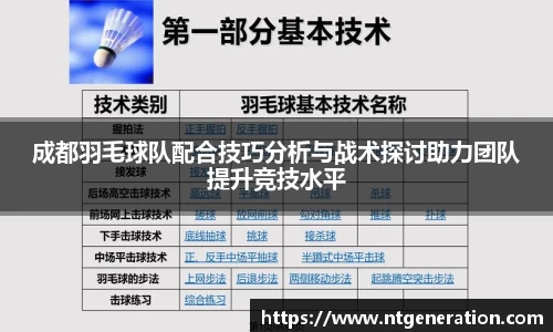 成都羽毛球队配合技巧分析与战术探讨助力团队提升竞技水平