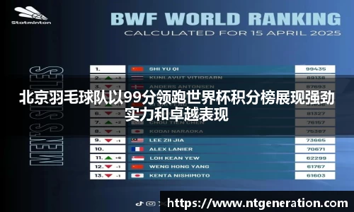 北京羽毛球队以99分领跑世界杯积分榜展现强劲实力和卓越表现